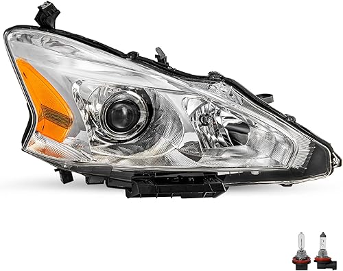 JSBOYAT Conjunto de faros delanteros halógenos compatibles con Nissan Altima 2013 2014 2015 4 puertas Sedán Faros proyector lado del pasajero