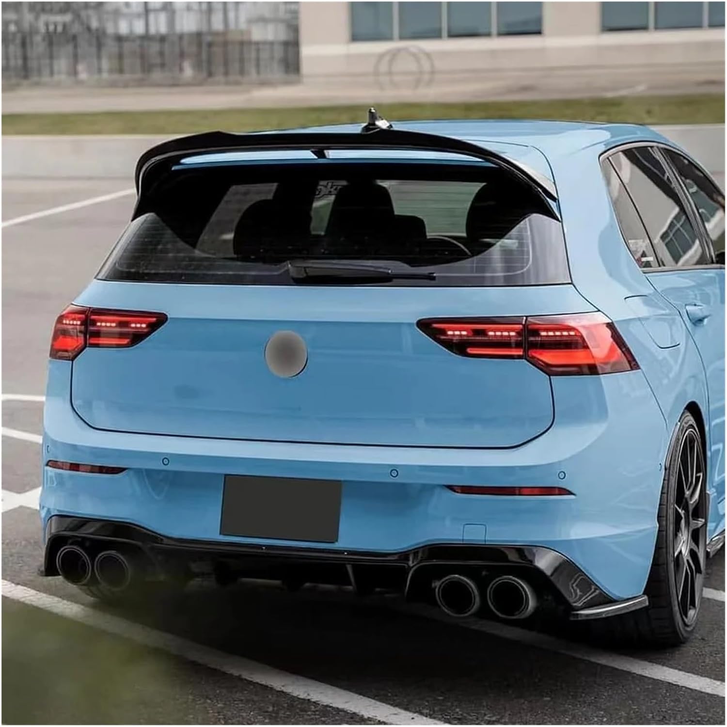 Compatible For VW Golf MK8 R Golf 8 GTI Clubsport Performance Rear Roof 2020-2024 Maxton Style Car Rear Roof Spoiler Cap Rear Spoiler Cap