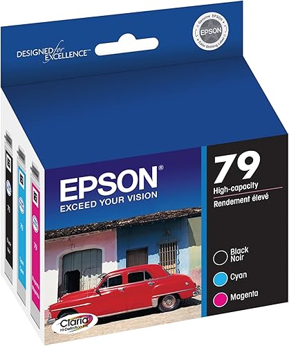 Miniatura 2 de EPSON 79 Claria - Cartucho de alta definición (T079920-S) con capacidad estándar, 3 cartuchos de colores, funciona con Artisan 1430, Stylus Photo
