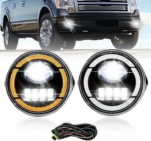 Miniatura 21 de Faros antiniebla compatibles con Nissan Altima 4DR Sedan 2007-2009 con arnés de cableado e interruptor 1999 2000 Civic,LED.,GMC LED amarillo