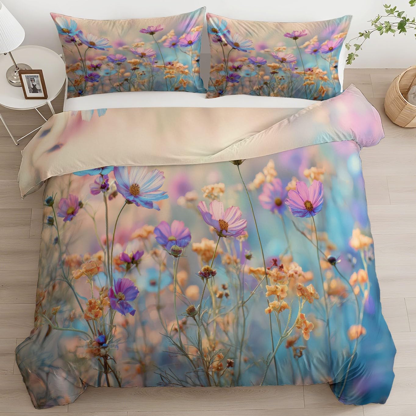 Housse de couette retro marguerites pour réveiller votre chambre