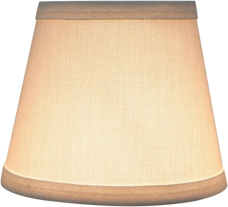 Black Friday 🔥 Aspen Creative 32862-9 Small Hardback Empire Shape Chandelier Clip-On Lamp Shade Set (9 Pack), Transitional Design in White, 5 bottom width (4 x 6 x 5)