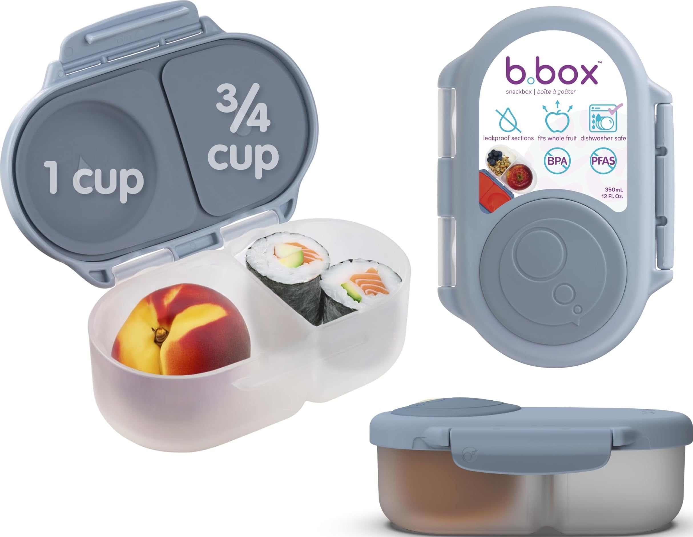 b.box(ビーボックス) お弁当箱 少量 キッズ 漏れにくい フルーツ 食洗機対応 【b.box正規品】【スナックボックス】