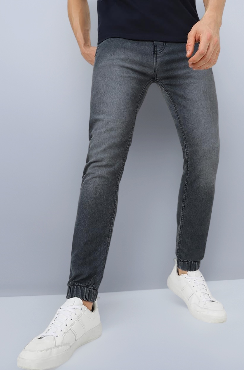Urbano Fashion Men's Slim Fit Joggers (hpsjogger-mgrey-36-01_Grey_36)