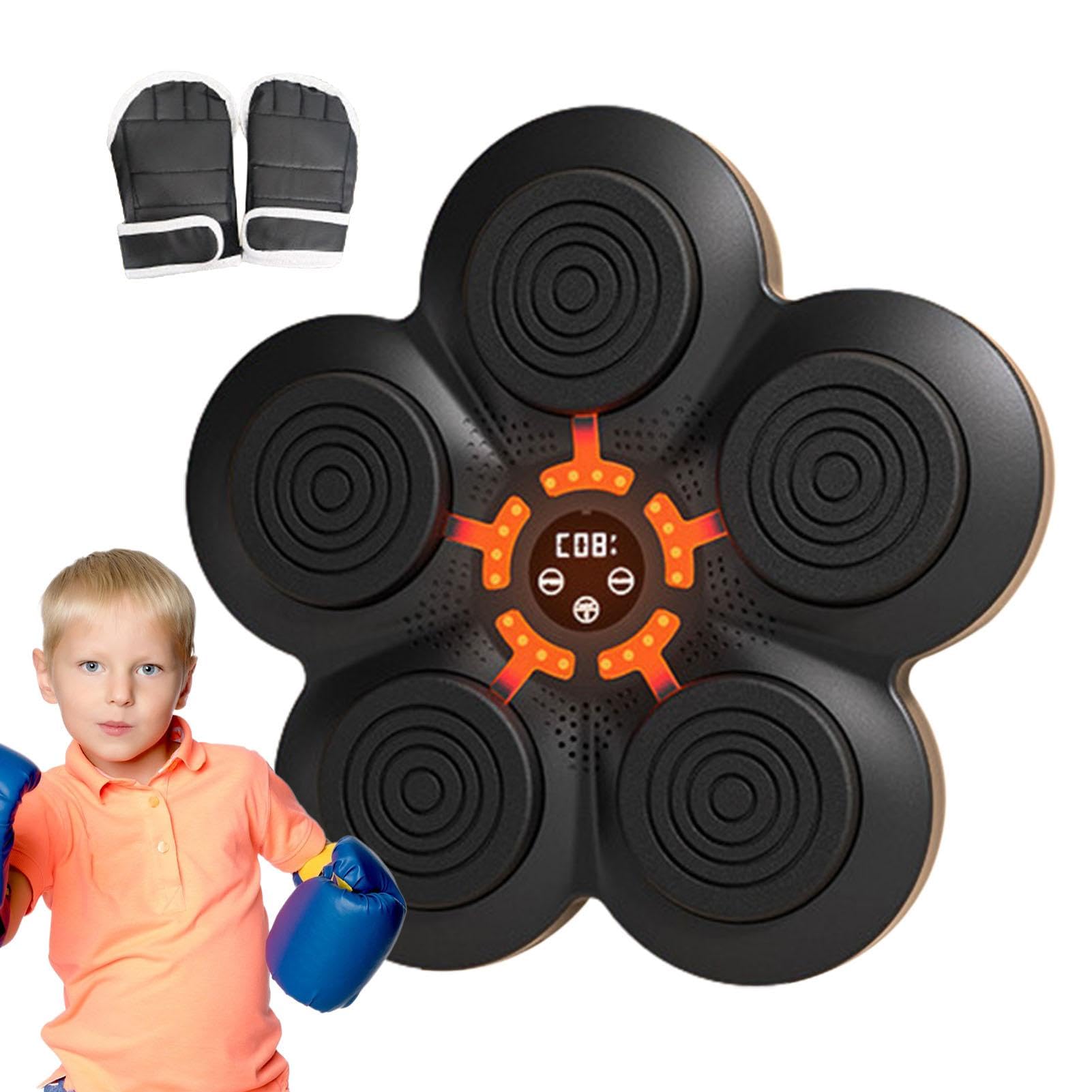Bersaglio ritmico da boxe, attrezzatura sportiva avanzata, bersaglio intelligente da boxe, da parete, illuminato, robusto dispositivo per esercizi per bambini, adulti, fitness e palestra