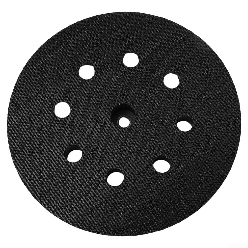 Platorello abrasivo per Metabo SXE 325 & Intec 425 – Piastra posteriore in poliuretano ad alta elasticità (125 mm, 8 fori, 13 mm di spessore)