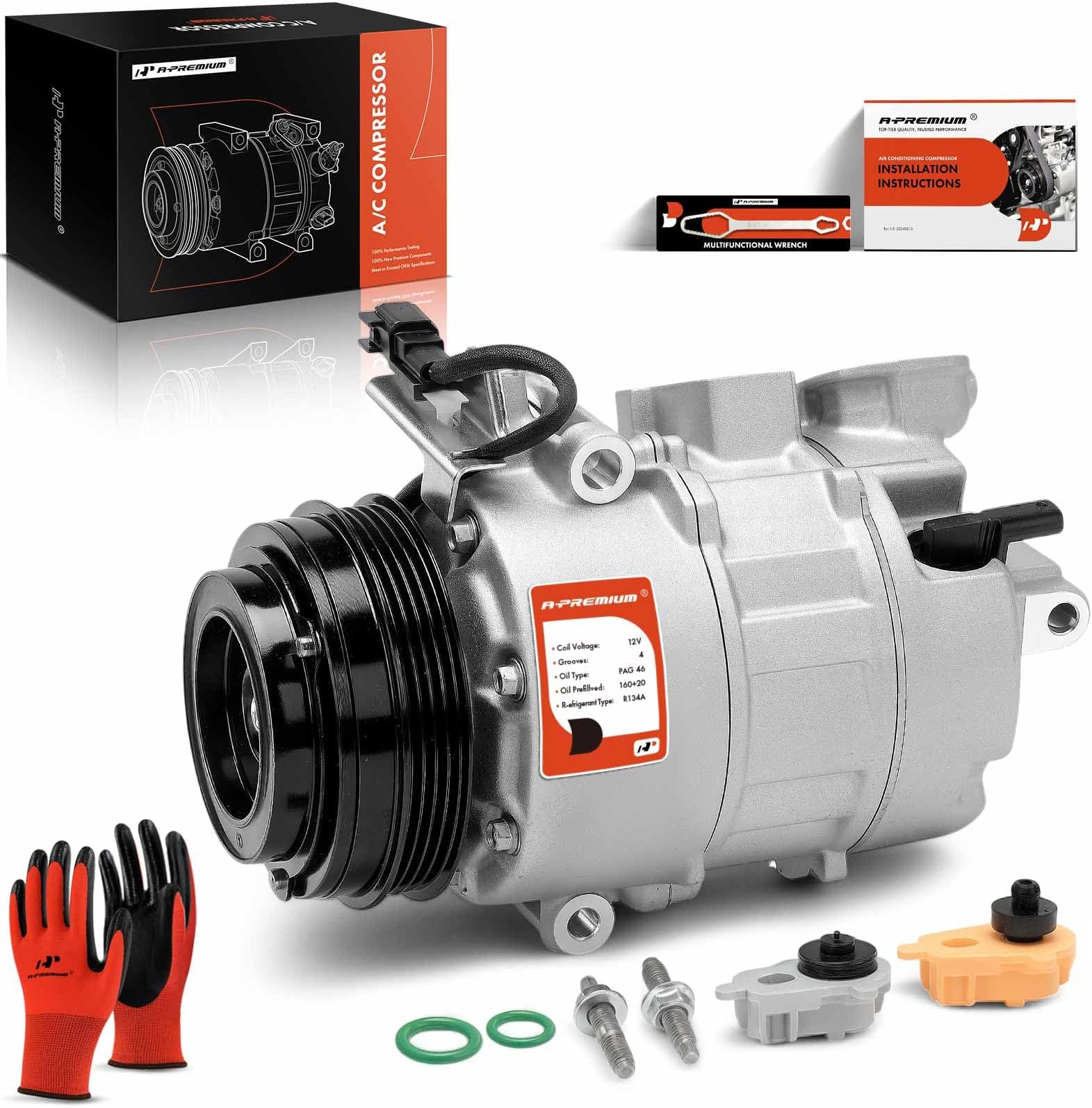 Amazon.com: A-Premium A/C Compressor with Clutch Compatible with Ford ...