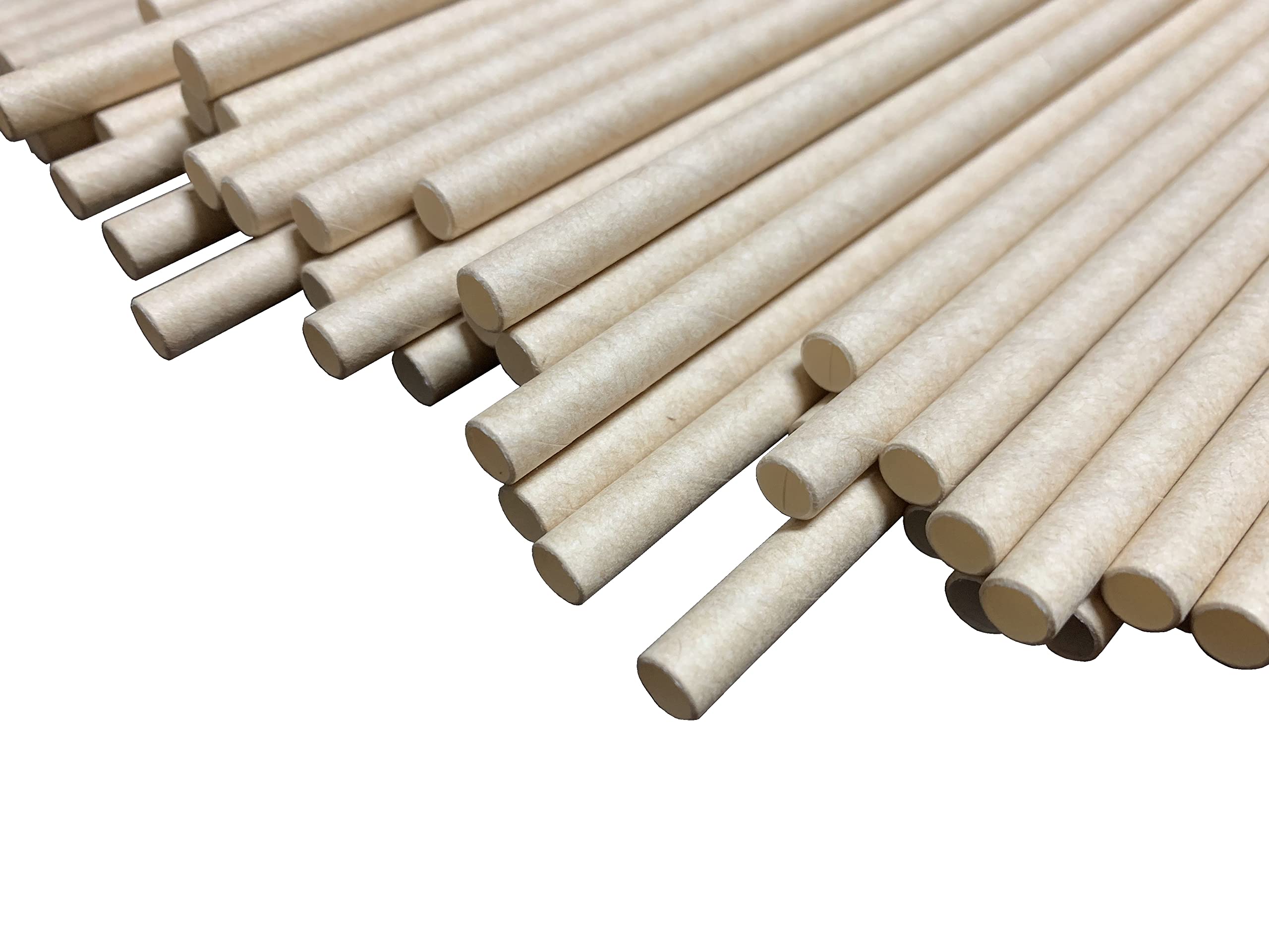Pailles en papier de qualité supérieure 6 x 210 mm Lot de 500 biodégradables