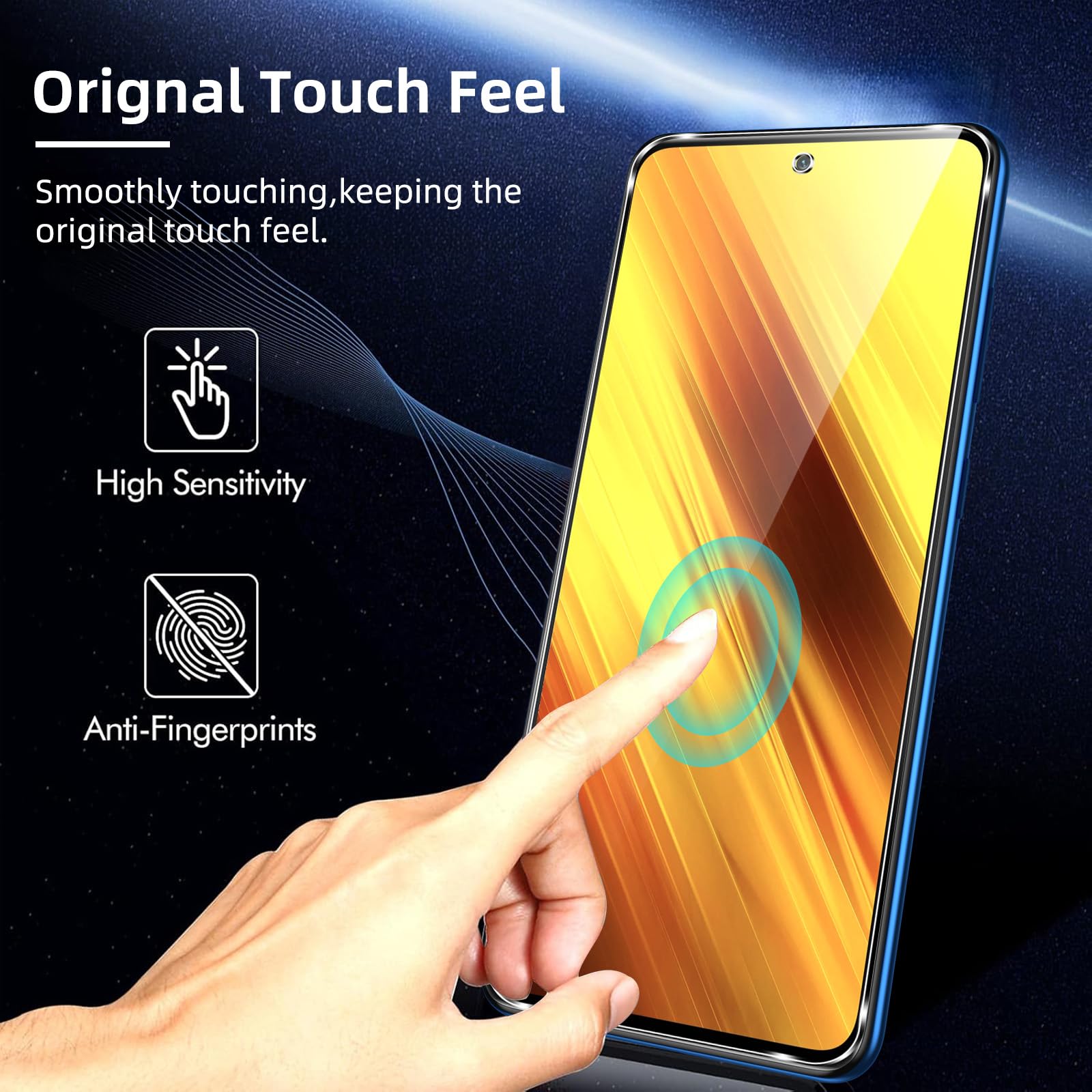 2 Pellicole Vetro Temperato Caseswill® Per Xiaomi Poco X3 / X3 NFC, Copertura Completa 9H