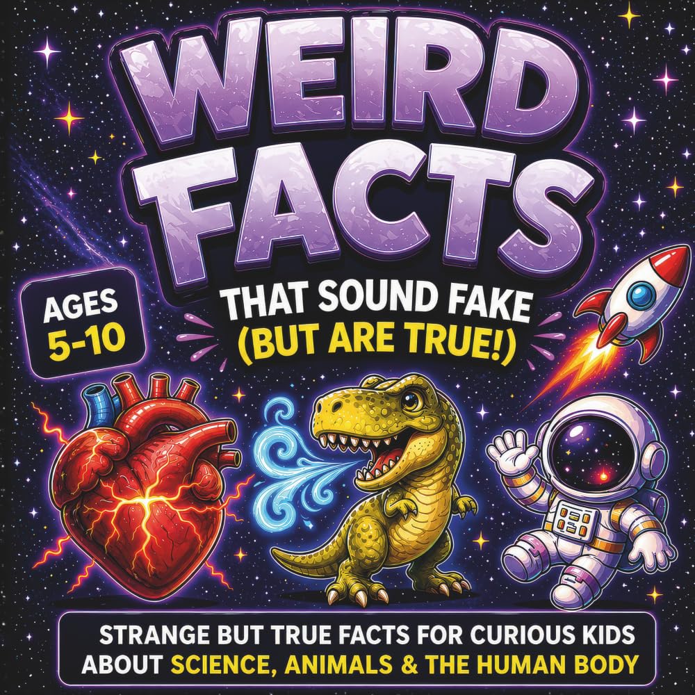 Weird Facts That Sound Fake (But are True!): Strange but True Facts for Curious Kids about Science, Animals & the Human Body (FactPop)