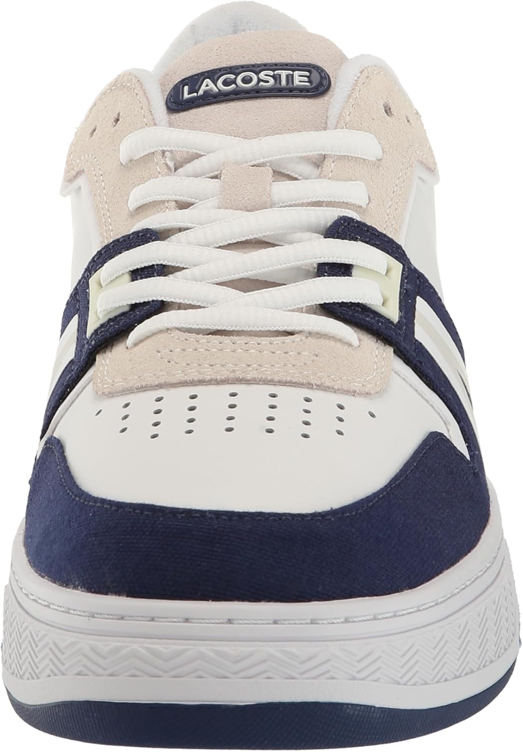 Lacoste Men's L001 Sneaker, White/Navy, 11 - Image 2