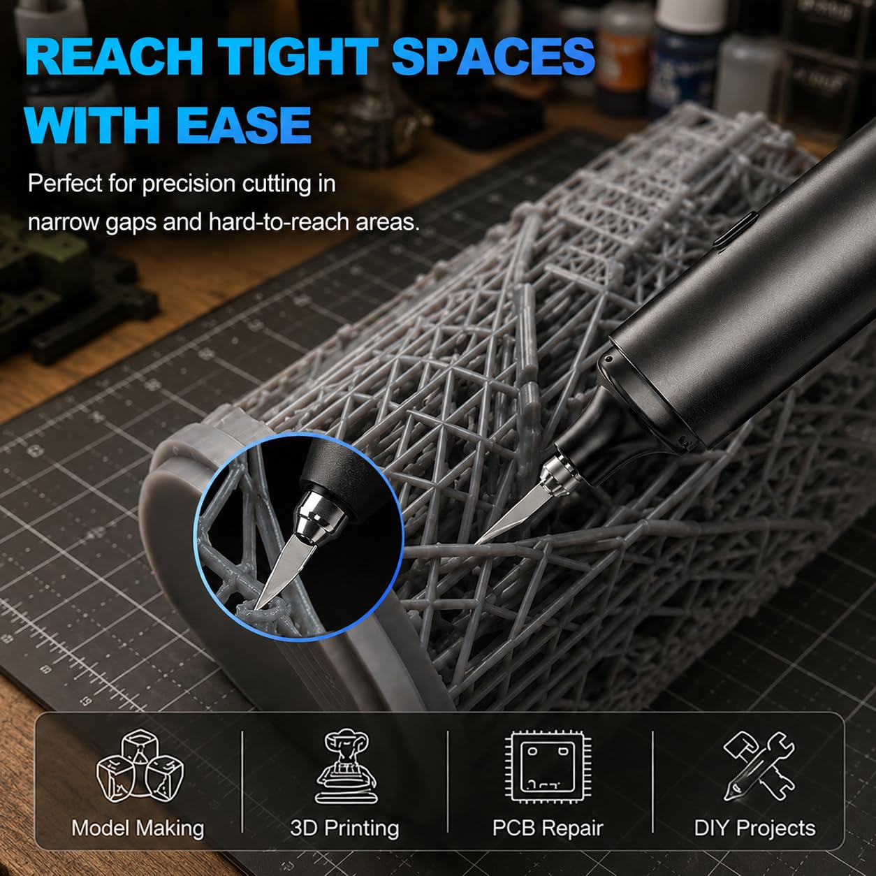 45W Ultrasonic Cutter Knife,2in1 Ultrasonic Cutter & Polisher