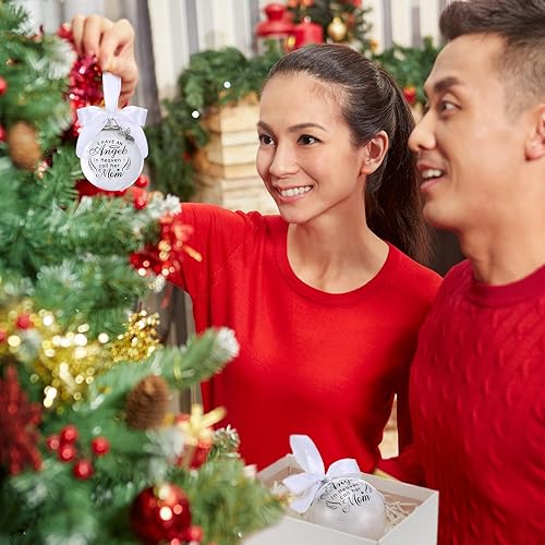 Miniatura 6 de Cunno Memorial Christmas Ornament Mom in Heaven Christmas Ornament Angel in Heaven Memorial Christmas Ornament Mom in Heaven Gifts Glass Ball