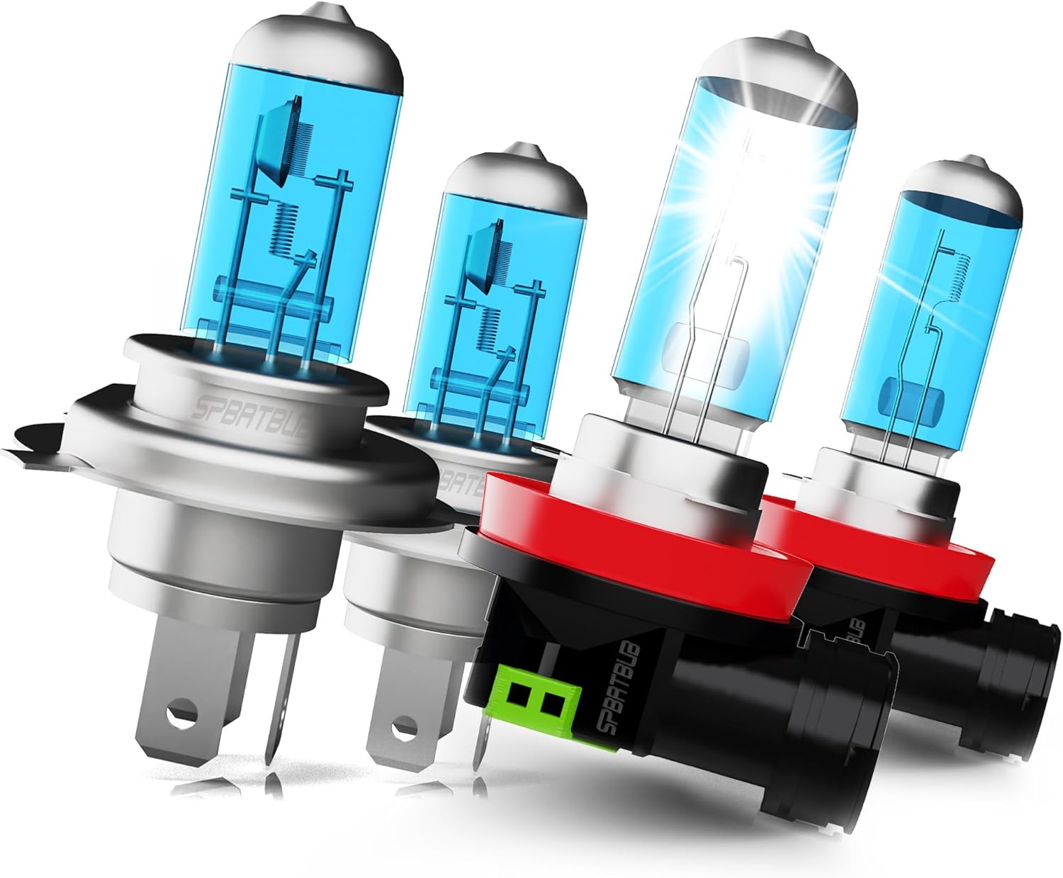 Compatible With Honda HR-V 2016 2017 2018 halogen Headlight Bulbs Front Bulb Bright Light halogens Combo, 9003/H4 High/Low Beam + H11/h9/h8 Fog Light Bulbs, 4 Pack