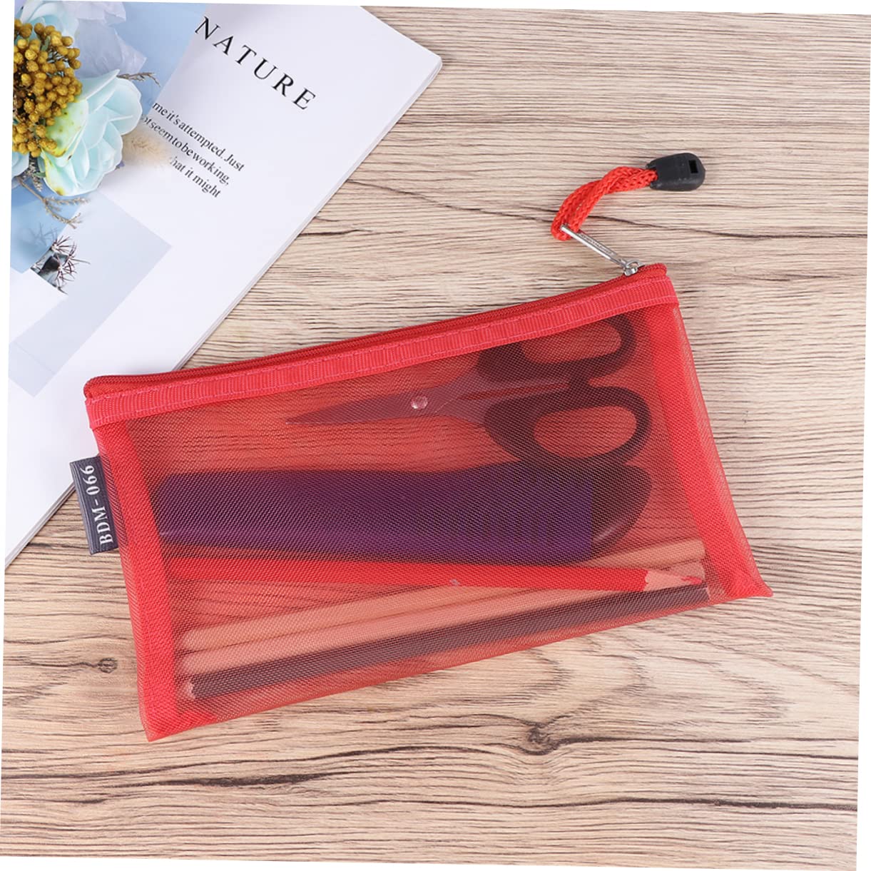 Angoily 3 Set Astuccio Multifunzionale Con Cerniera Per Ufficio E Scuola Borse Per Cosmetici E Accessori Organizzatori 6 Pezzi * 3