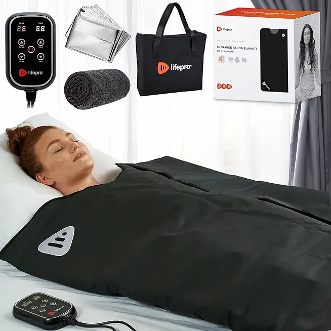 LifePro Far Infrared Sauna Blanket - Portable Infrared...