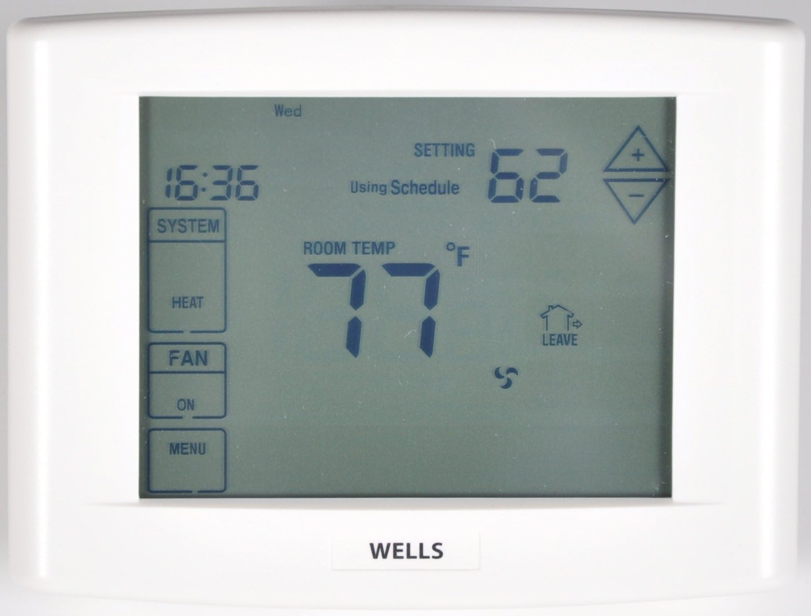 WELLS WEL6000UTK Touchscreen 7-Day Programmable Thermostat
