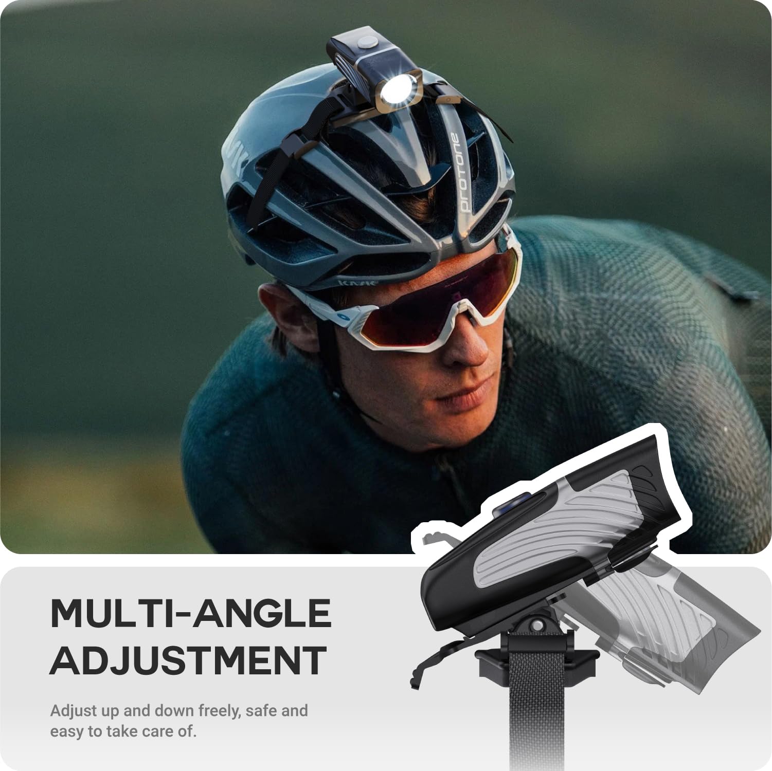 TUSITA Commuter Helmet Mount Compatible with NiteRider F/Cordless & Mako