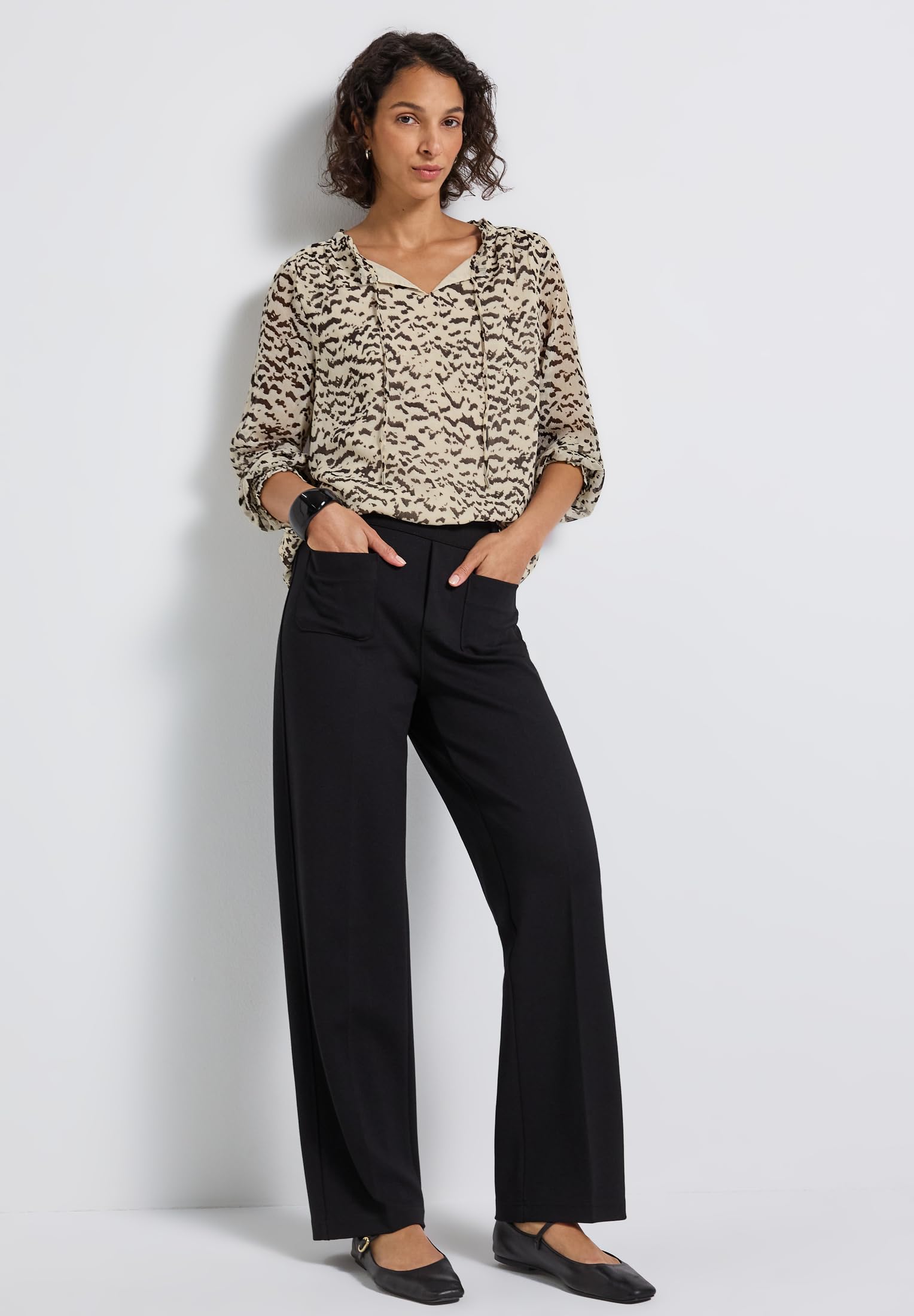 Street One Damen Gemusterte Chiffon-Tunika