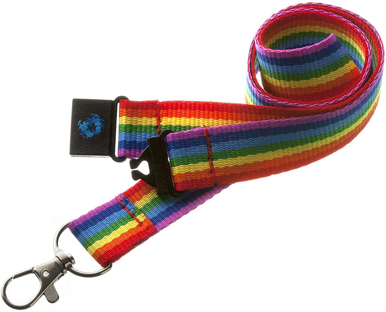 PAC Supplies Global Childrens Sized Fun Neck Lanyards With Safety Breakaway - Made Exclusively For Children (Rainbow)