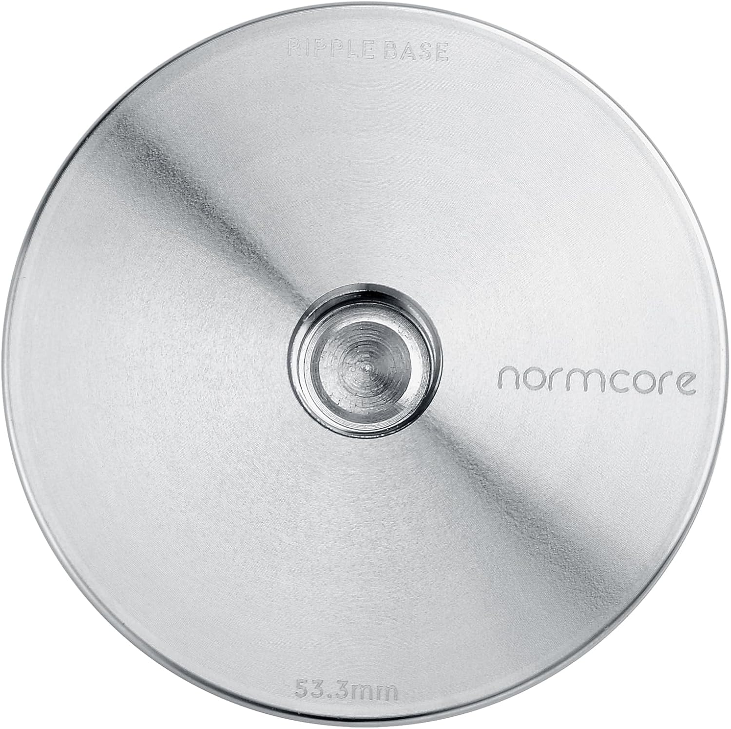 Normcore 53.3mm Ripple Replacement Tamper Base, 304 Stainless Steel, Fits Normcore Spring-Loaded Espresso Tamper, Creates Even Extraction Grooves