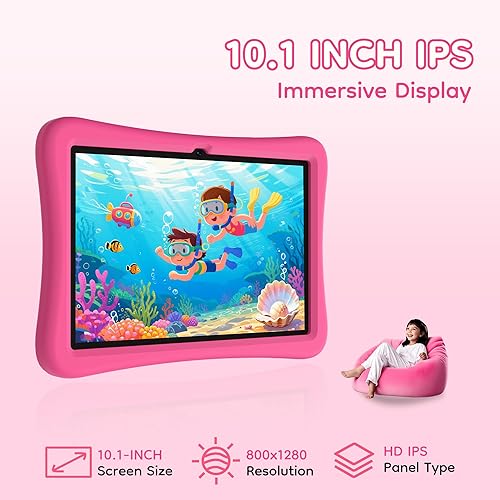Miniatura 4 de SVITOO Tableta para niños de 10 pulgadas, tabletas Android para niños con controles parentales, Octa-Core 20 GB Ram 64 GB ROM expandible, cámara