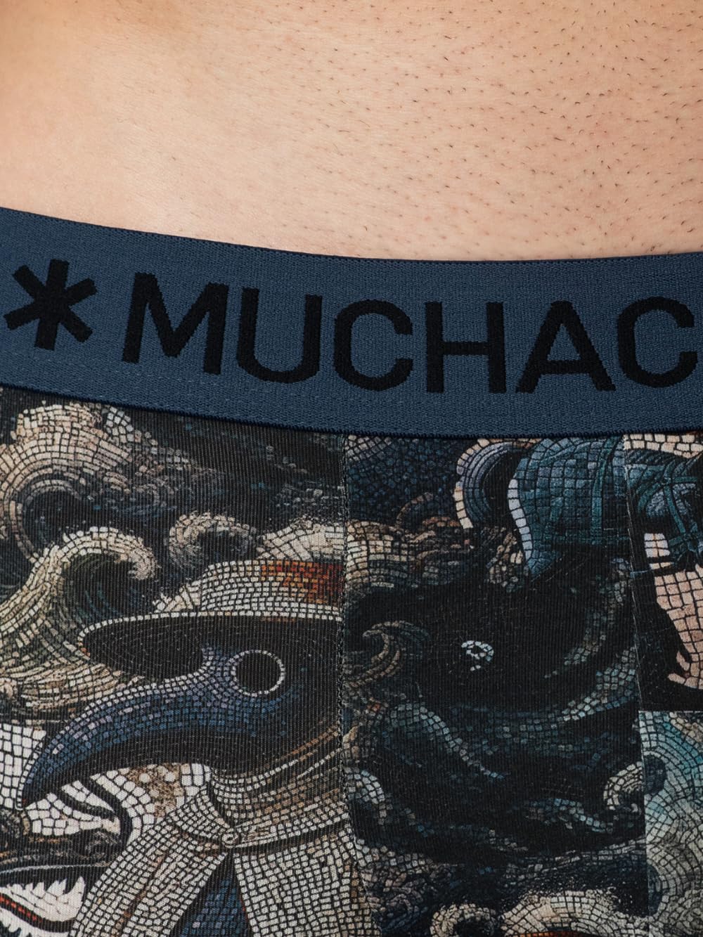 Muchachomalo Herren Trunks 2er-Pack, Print, Baumwolle, Elastischer Bund