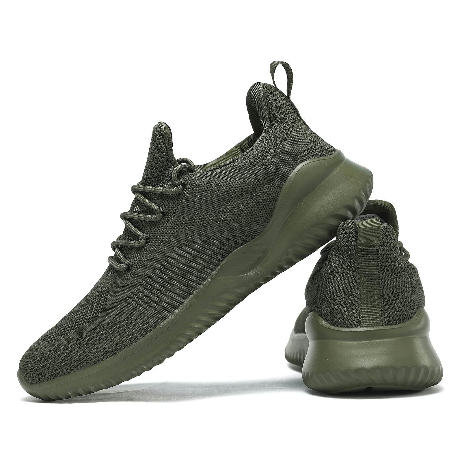 Men's Non Slip Running Shoes Ultra Light Breathable Casual Walking Shoes Fashion Sneakers Mesh Workout Sports Shoes