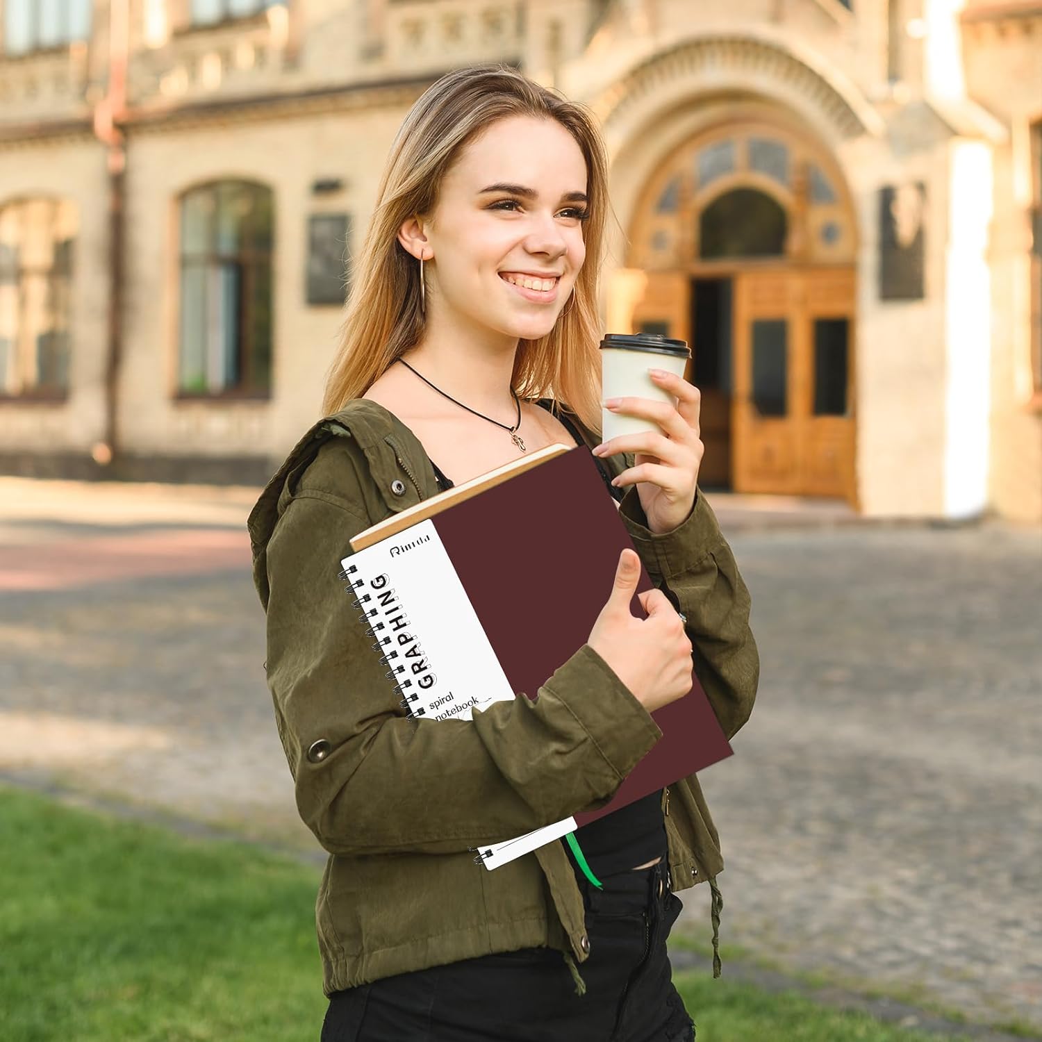 Graph Paper Notebook Spiral Notebook 8.5" x 11"-8 Pack Grid Paper Notebook Engineering notebook 120 Pages 100 GSM Thick Graphing Paper Notebook Hardcover Journal for School (GRAPH, Mult-color)