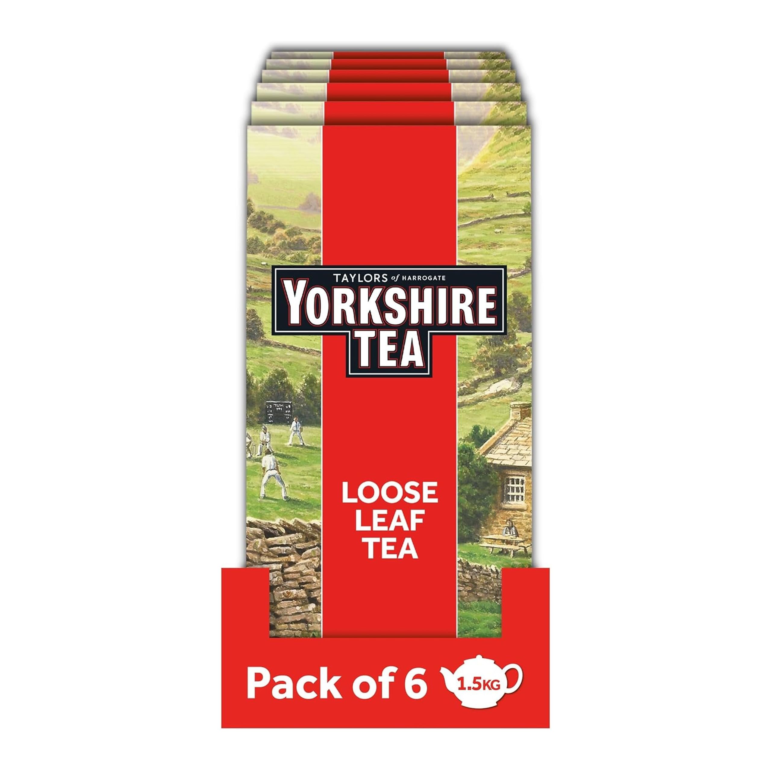Yorkshire Tea - Orzeźwiająca, Mocna, Czarna Angielska Herbata - Odpowiedzialnie Pozyskiwana - Luzem - 250g