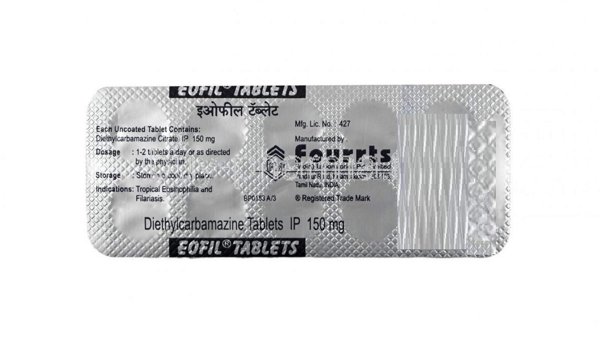 Eofil 150Mg - Strip of 10 Tablets