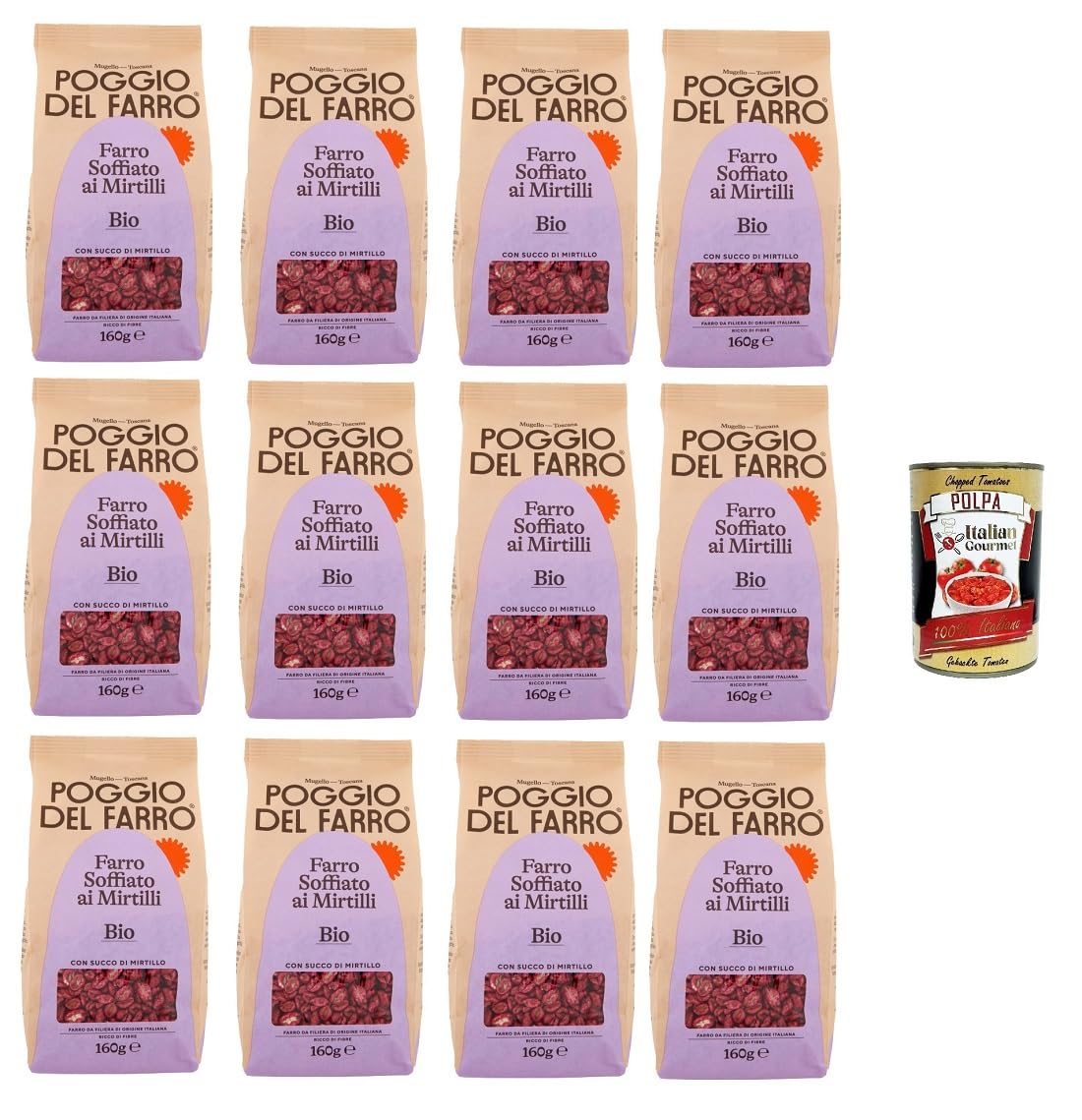 Italian Gourmet Poggio Italian Gourmet Farro soffiato ai mirtilli Dinkel