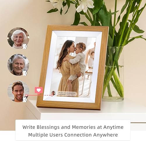 Miniatura 6 de Eptusmey Marco de fotos digital WiFi con almacenamiento de 32 G, marco de fotos digital de 11.5 pulgadas con capacidad de carga desde el teléfono,