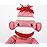 Plushland 20 Adorable Sock Monkey, Soft Plush Knitted Stuffed Animal Toy Gift - for Kids, Babies, Teens, Girls and Boys Baby Doll Present Gift Mother\'s Day Birthday Graduation Puppet (Pink)
