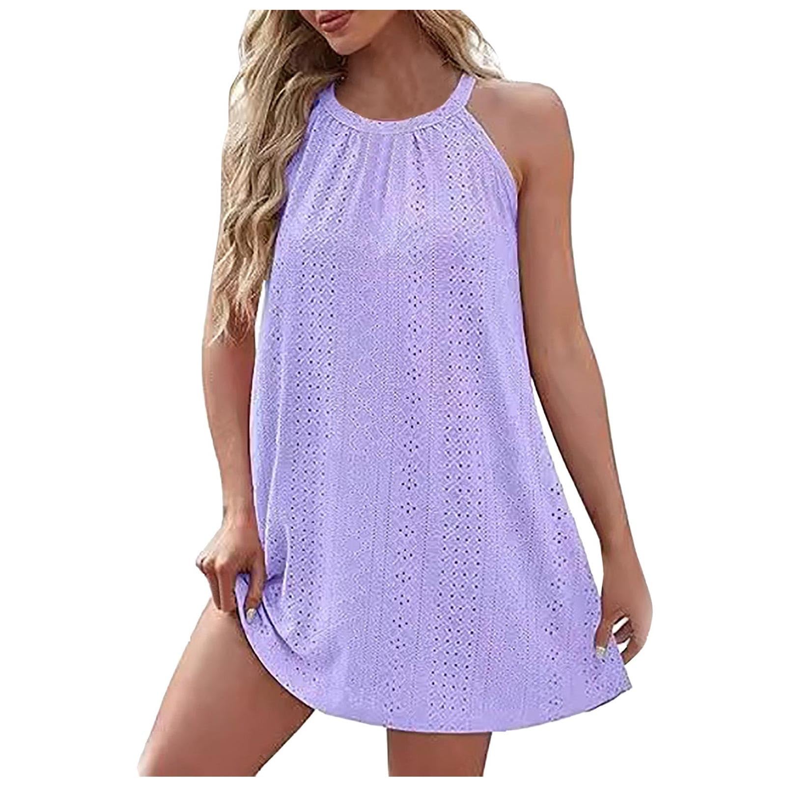Robe ajourée au crochet haut de gamme, cache-maillot d'été raffiné pour femme