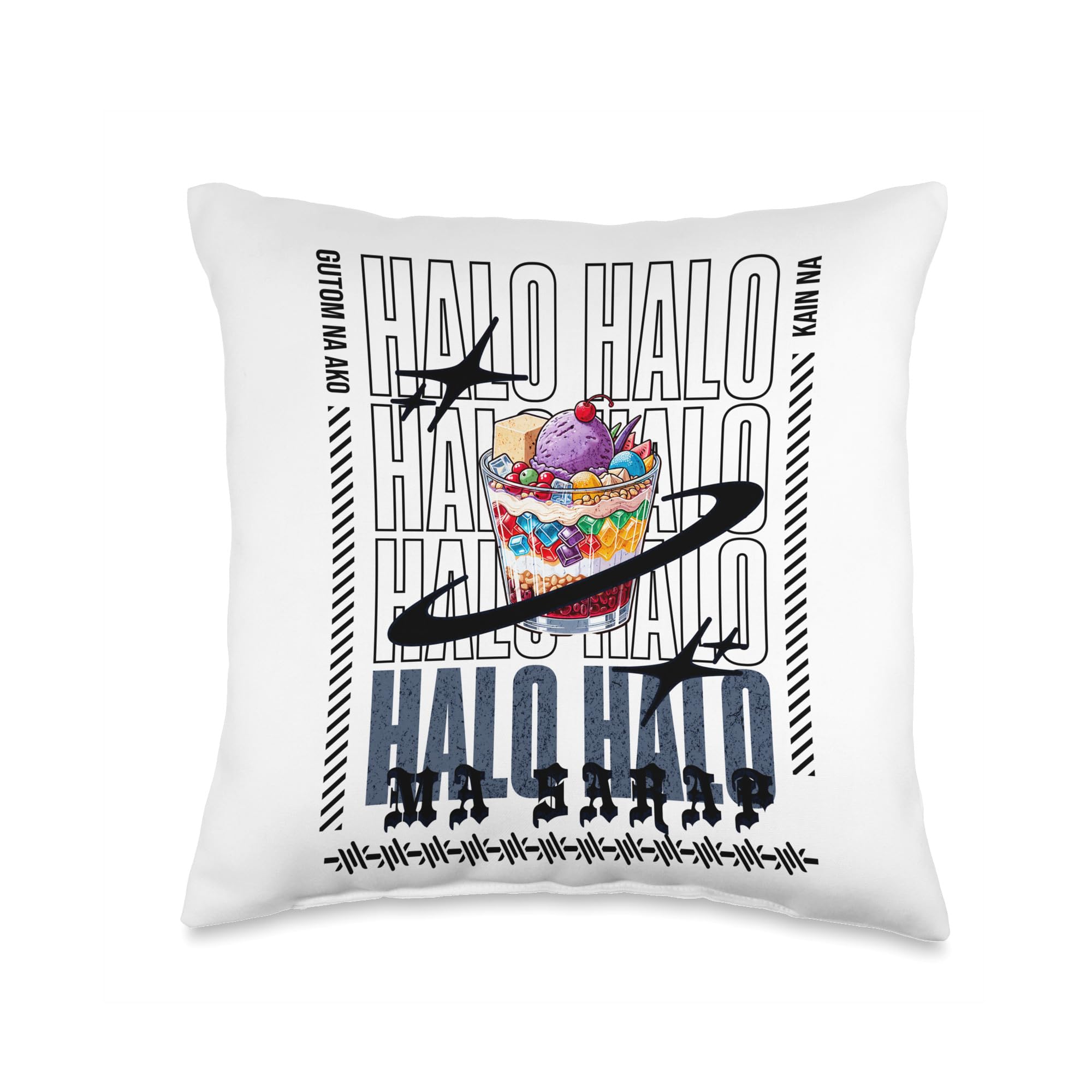 Halo Halo Pinoy Dessert Ma Sarap | Filipino Food Halo-Halo Throw Pillow