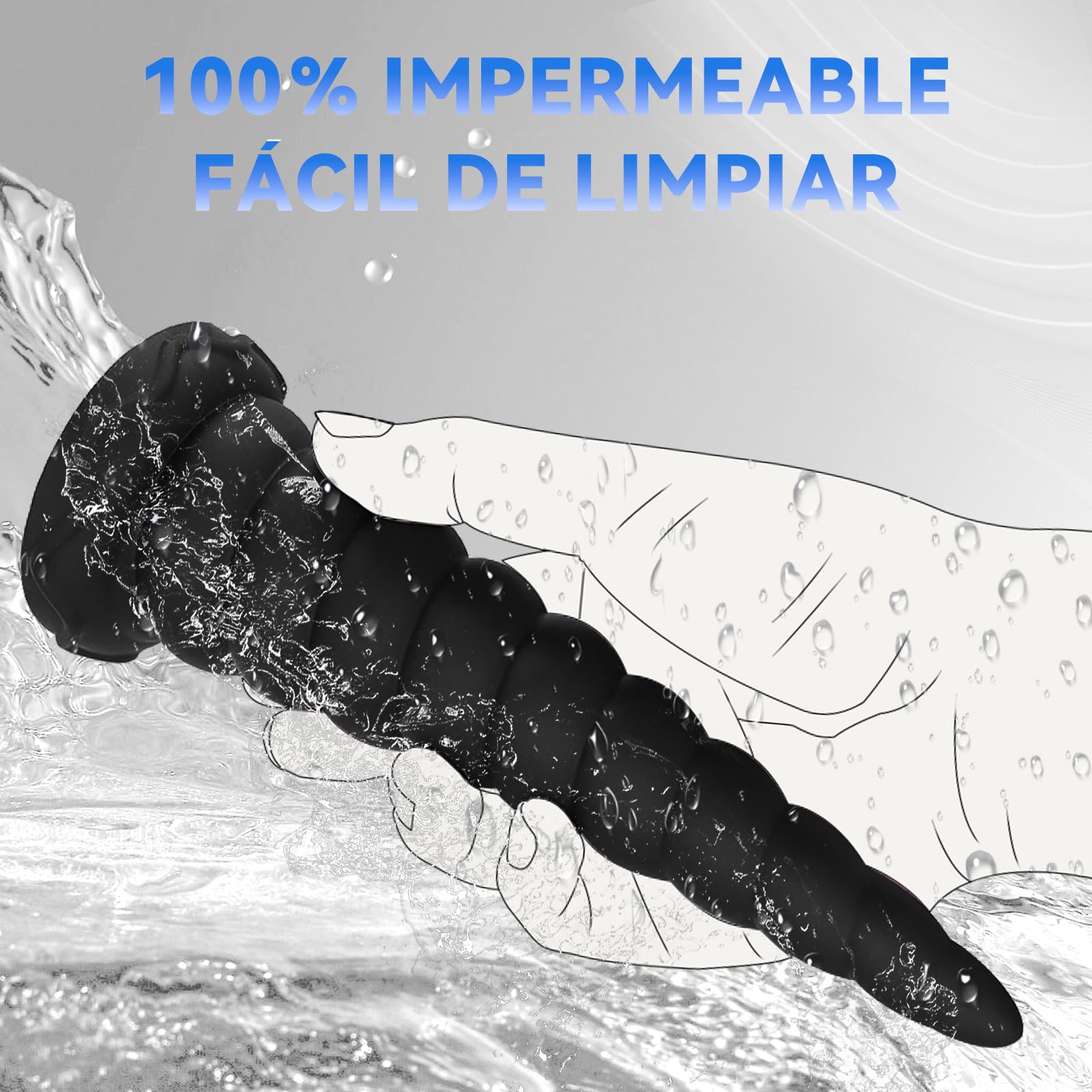 Plug Anal Juguetes Sexuales, Yadonis Dildo Butt Plug Juguetes Eróticos para Pareja Sexuales, Silicona Grande Dilatadores Anales con Potente Ventosa para Mujeres y Hombres, Masaje Próstata Sex Toy
