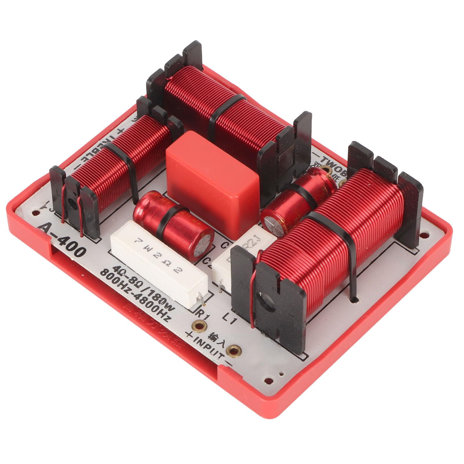 Filtro Crossover a 4 Vie PCB per Altoparlanti KTV 1 Treble 1 Alto 2 Bass Divisore Frequenze 180W Trasmissione Chiara e Segnale Stabile