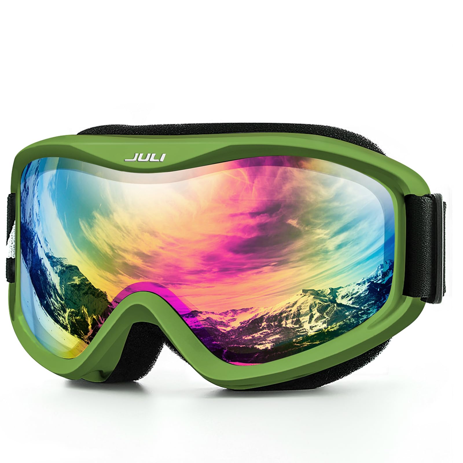 Juli Ski Goggles,Snow Snowboard Goggles Men Women Snowmobile Skiing Skating