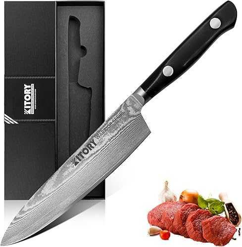 Miniatura 9 de Cuchillo japonés, cuchillo de chef japonés, cuchillo de cocina afilado de 8 pulgadas, cuchillos de chef Gyutou, cuchillo de acero 9CR18MOV, regalos