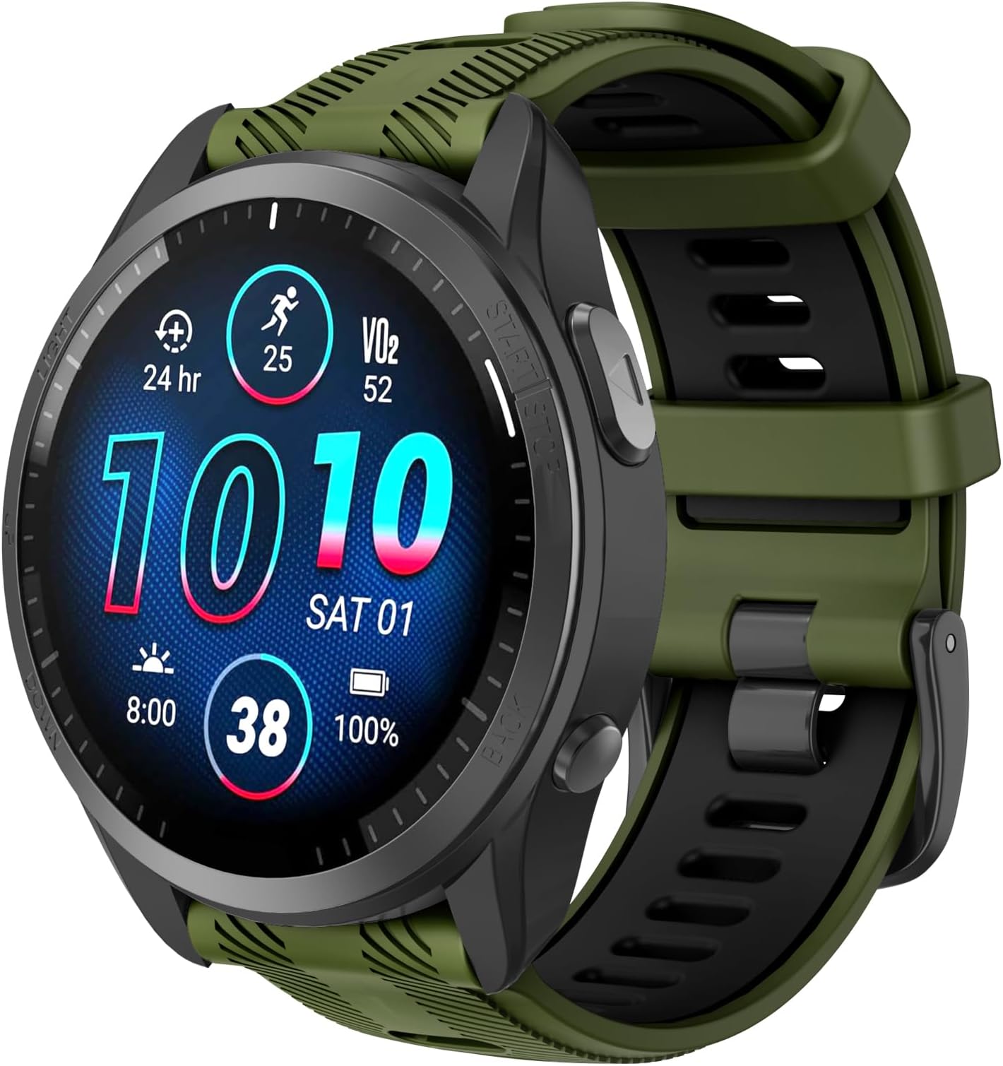 ISABAKE Watch Band for Garmin Forerunner 970/Forerunner 965/Forerunner 955/Forerunner 945/Forerunner 935,Soft Silicone 22mm Replacement Bands compatible with Fenix 5/ Fenix 5 plus/ Fenix 6/ Fenix 6 Pro/Approach S60