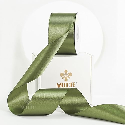 Vista 849 de MEEDEE Orange Satin Ribbon - 1.5 inch Double Faced Satin Ribbon, 50 Yards - Neon Tangerine - For Christmas, Thanksgiving, Halloween, Weddings