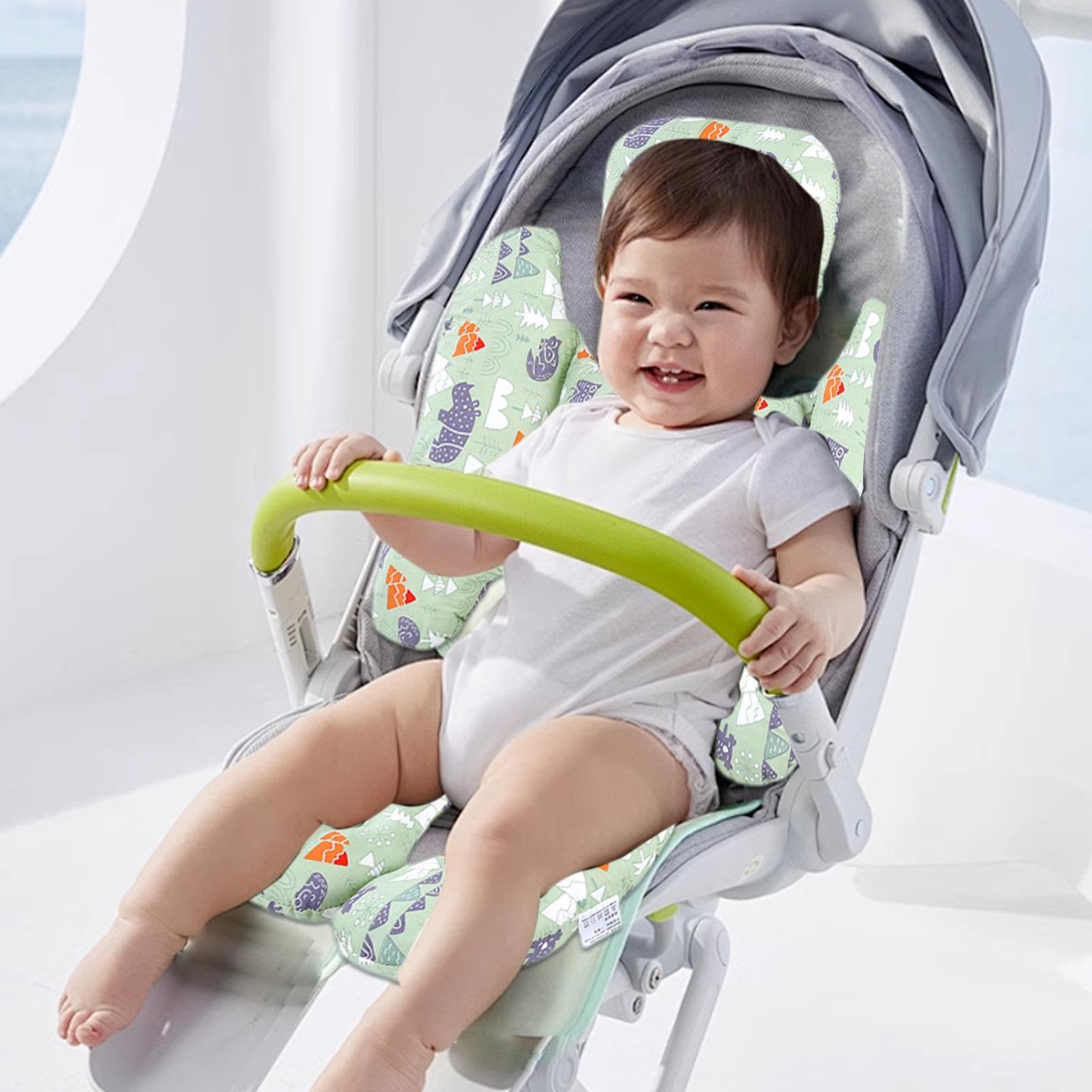 Inserto de asiento de coche para bebé, asiento de coche | soporte para la cabeza de recién nacidos, inserto para asiento de coche, cojín de asiento de coche para recién nacidos, asien