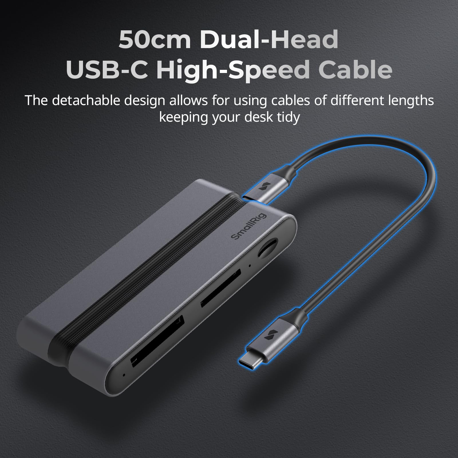 SMALLRIG 9 in 1 CFexpress Type B Card Reader Docking Station con USB3.2 (Gen 2) 10 Gbps, Lettori SD/TF/CFexpress Type B, Porte USB-A/USB-C/HDMI/Gigabit Ethernet, per iPhone per Mac - 4662