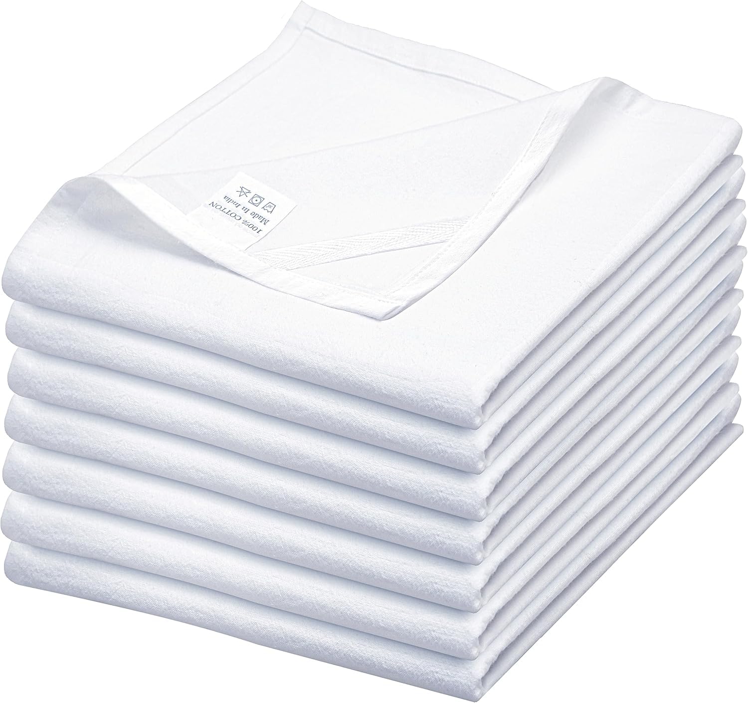 Flour Sack Towels| Tea Towel for Crafts| Kitchen Dish Cotton Blank Towel for Embroidery|Baking Bread Proofing Linen Cover| Thick Absorbent Quick Dry|