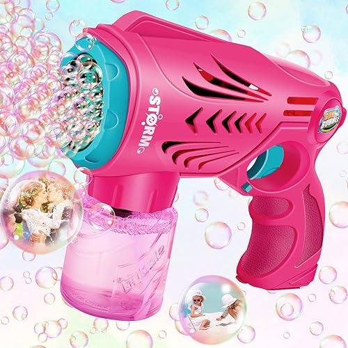 Pistolas para niños pequeños, máquina de burbujas para niños, soplador automático de burbujas con solución de burbujas, fabricante de burbujas para disponible en Yaxa Colombia