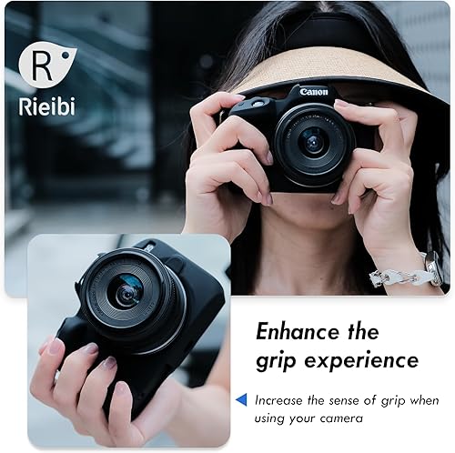 Miniatura 7 de Rieibi EOSR50 EOS R50 Caso, Funda Protectora De Silicona Suave Para Canon EOS R50 EOSR50 Vlogging Cámara, Ligero EOS R50 Funda De Cámara Grip Body