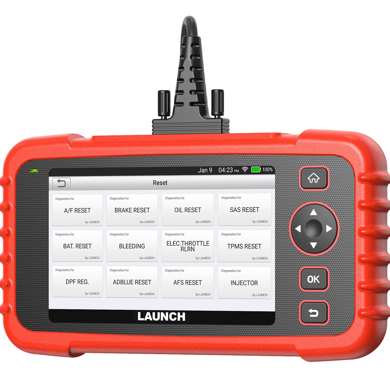Launch CRP129X V2.0 Valise Diagnostic Auto, Diagnostic Voiture Multimarque,12 Service,ABS SRS Transmission Moteur Outil de Scan Autovin FCA Autoauth