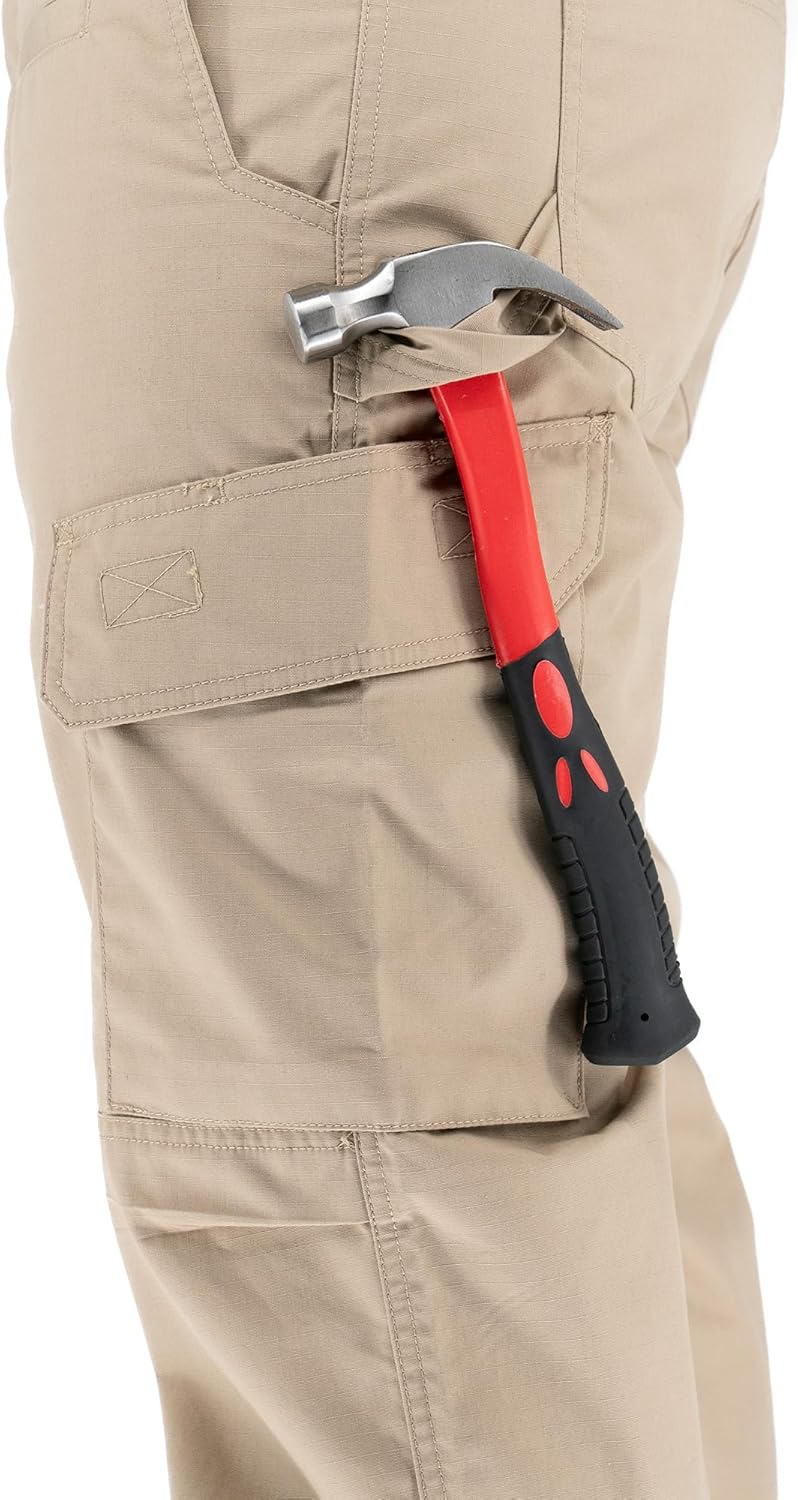 LA Police Gear Iron & Haft Journeyman Ripstop Pant, Utility Work Pants, Carpenter Cargo Pants