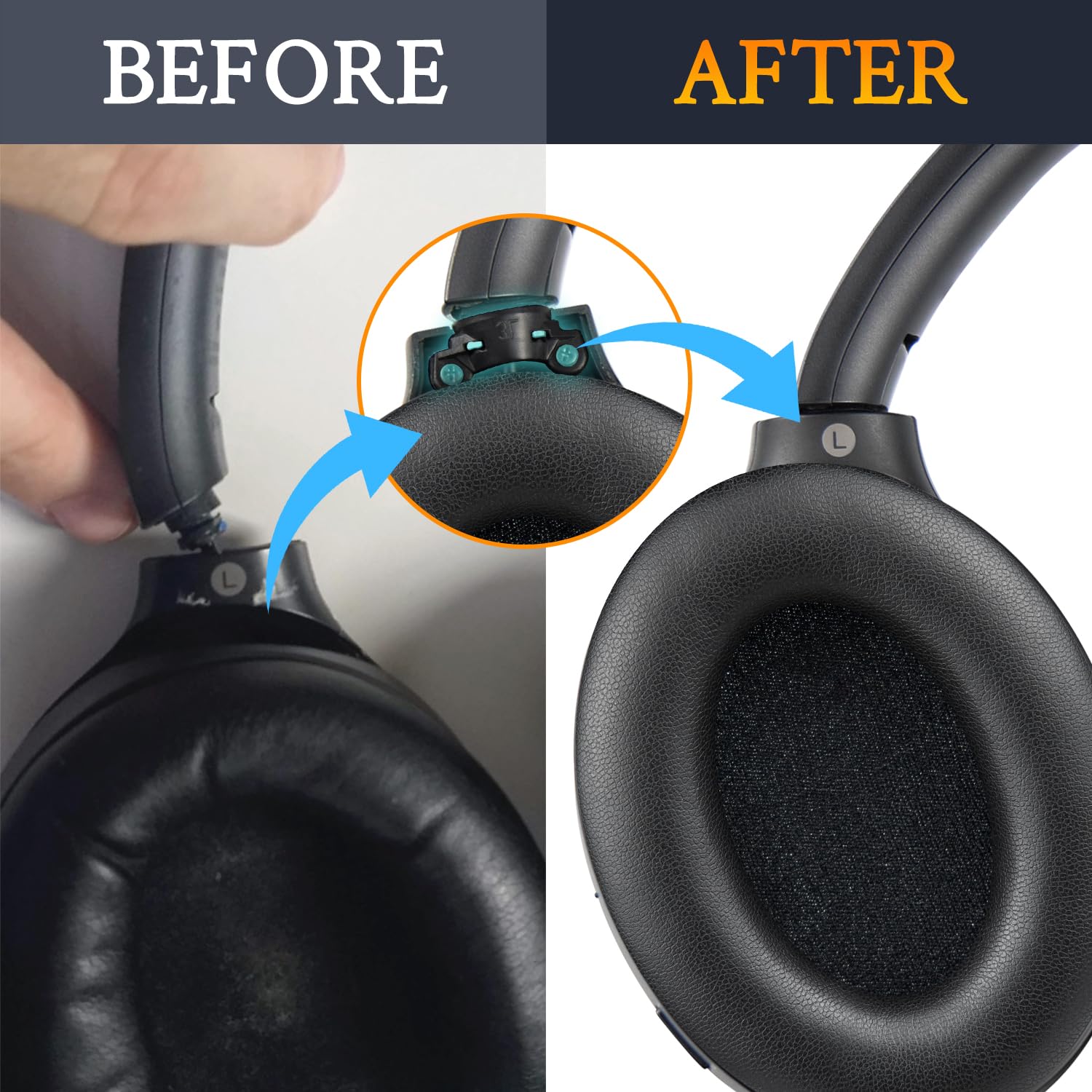 Amazon.com: SOULWIT Hinge Swivel Replacement for Sony WH-1000XM3